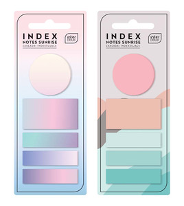 Index Notes 25 Sheets x 5 Sunrise, 1 set, assorted colours
