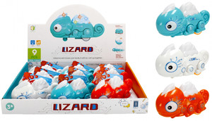 Press & Go Toy Lizard 15cm, 1pc, assorted colours, 3+