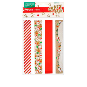 Christmas Decorative Paper Strips 20pcs