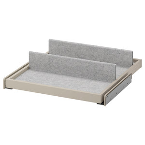 KOMPLEMENT Pull-out tray with shoe insert, beige/light grey, 50x58 cm
