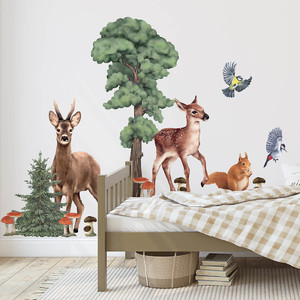 Wall Sticker Set - Forest Animals II