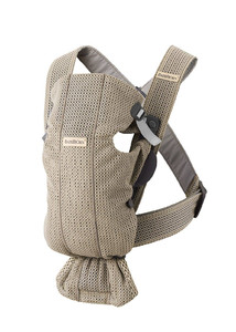 BABYBJÖRN - Baby Carrier MINI 3D Mesh, Grey Beige 0-12m