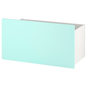 SMÅSTAD Box, pale turquoise, 90x49x48 cm