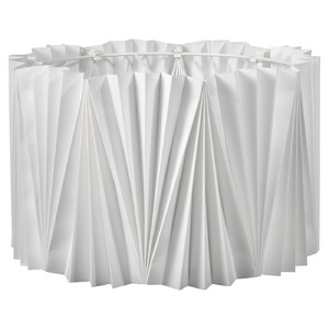 KUNGSHULT Lamp shade, pleated white, 33 cm