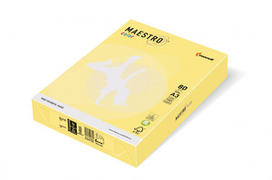 Maestro Colour Paper for Laser, Inkjet Printers & Copiers A4 80g 500 Sheets, lemon yellow