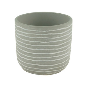 Ceramic Plant Pot GoodHome 10.5 cm, stripe