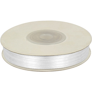 Satin Ribbon 3mm/50m, white