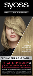 Syoss Permanent Coloration no. 7_1 Natural Medium Blond