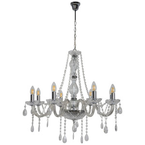 Pendant Lamp Chandelier GoodHome Gacruz 8-p E14, chrome