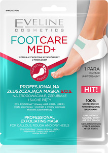 Eveline Foot Care Med+ Professional Exfoliating Mask for Callous, Rough & Dry Heels 1 Pair