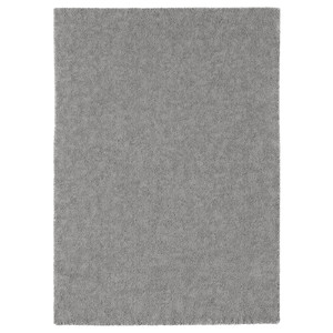 STOENSE Rug, low pile, medium grey, 170x240 cm