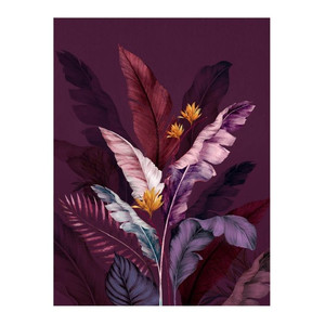 Picture Canvas Botanic Violet 60 x 80 cm