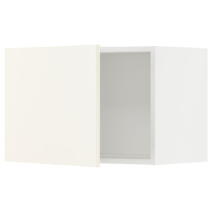 METOD Wall cabinet, white/Vallstena white, 60x40 cm