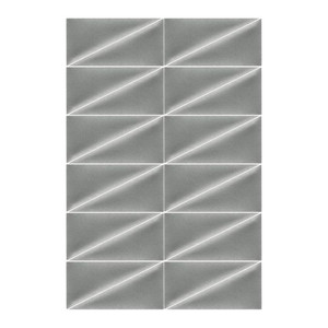 Upholstered Wall Panel Triangle Stegu Mollis 15x30cm 2pcs R, grey