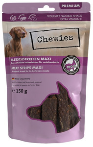Chewies Maxi Meat Strips Kangaroo Dog Treat 150g