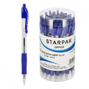 Starpak Ball Pen with Grip, blue, 36pcs