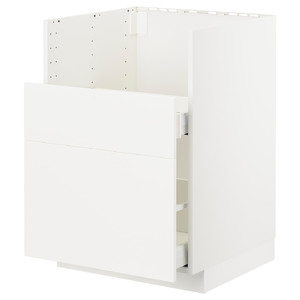 METOD / MAXIMERA Base cab f TALLSJÖN sink, white/Veddinge white, 60x60 cm