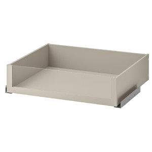 KOMPLEMENT Drawer with glass front, beige, 75x58 cm