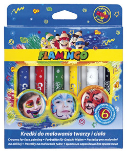 Flamingo Crayons for Face Painting Twist It 6 Colours