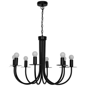 GoodHome Pendant Lamp Mashatu E14, black