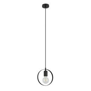 GoodHome Pendant Lamp Kaitains E27 20cm, black