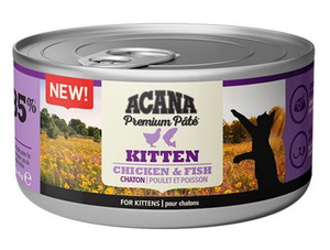 Acana Cat Premium Pate Kitten Chicken & Fish Cat Wet Food 85g