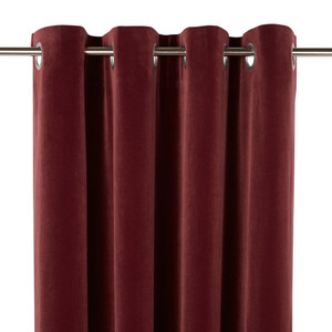 GoodHome Curtain Valgreta 140 x 260 cm, burgundy