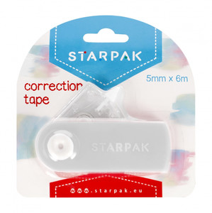 Starpak Correction Tape 5mm x 6m, grey