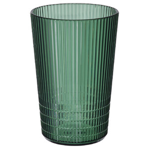 KALLSINNIG Glass, plastic green, 38 cl