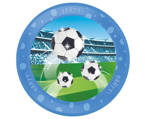 Reusable Party Plate 21cm, 1pc, Soccer