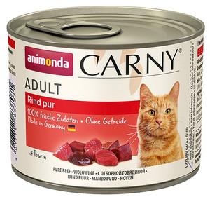 Animonda Carny Adult Cat Food Pure Beef 200g