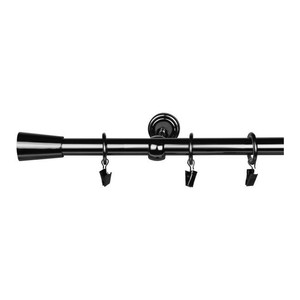 Curtain Rod GoodHome Kimlos 19 mm 160 cm, black nickel