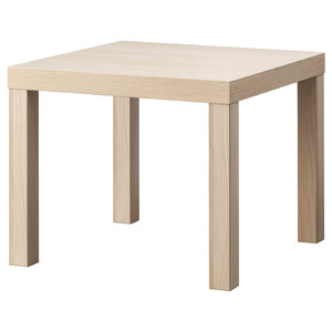 LACK Side table, white stained oak effect, 55x55 cm