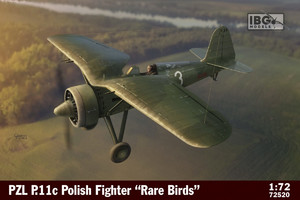 Ibg Plastic Model Kit PZL P.11c Polish Fighter in Rare Birds 1/72 14+