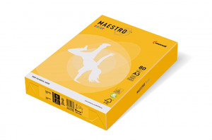 Maestro Colour Paper for Laser, Inkjet Printers & Copiers A4 80g 500 Sheets, yellow