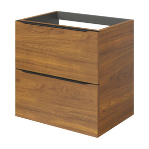 Goodhome Wall-mounted Basin Cabinet Imandra 60 cm, walnut