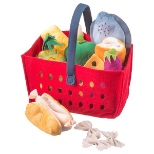 LÅTSAS 12-piece shopping basket set