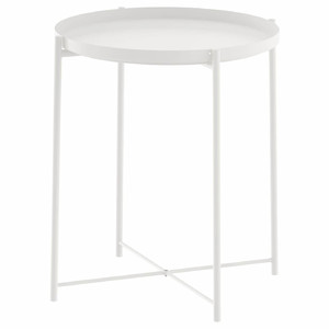 GLADOM Tray table, white, 45x53 cm