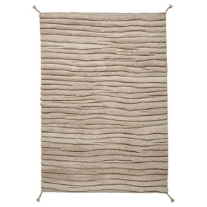 BANKKONTOR Rug, high pile, beige/handmade, 170x240 cm