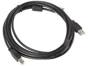 Lanberg USB Cable 2.0 AM-BM 3M Ferrite Black