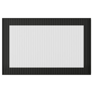 FÄLLSVIK Glass door, anthracite/reeded glass, 60x38 cm