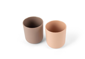Dantoy TINY BIObased Drinking Cup 2pcs, Mocca/Nude