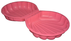 Smoby Sand Pit Sandpit Shell, pink, 18m+