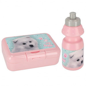 Lunchbox & Water Bottle Set Puppies