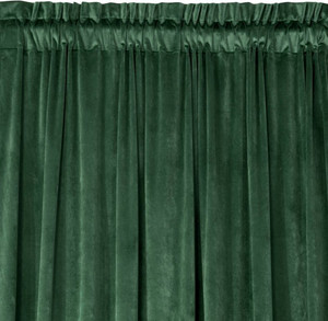 Curtain Rosa 135 x 300 cm, dark green