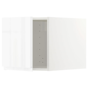 METOD Top cabinet, white/Voxtorp high-gloss/white, 40x40 cm