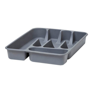 GoodHome Cutlery Organizer Datil 26 cm, grey