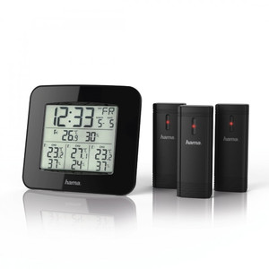 Hama Weather Station EWS-TRIO 3 sensors, black