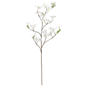 SMYCKA Artificial spray, in/outdoor/Dogwood white, 100 cm