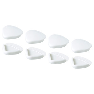 UNDVIKA Corner bumper, white, 8 pack